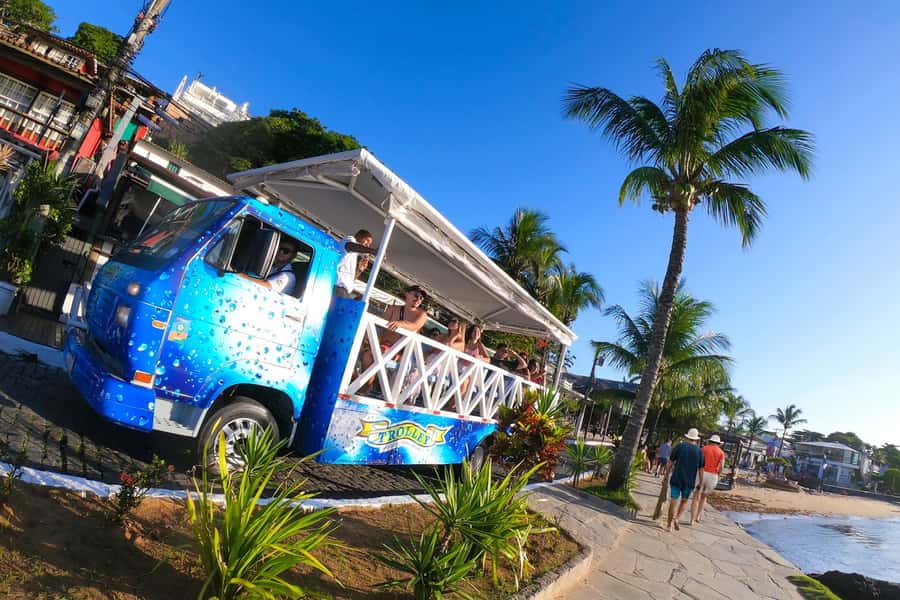Buzios: City Tour by Trolley with 12 Beaches and Pickup - Key points at a glance