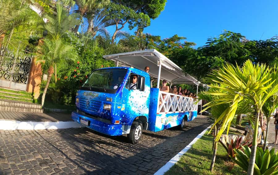 Buzios: City Tour by Trolley with 12 Beaches and Pickup - The guide adds context to the scenery