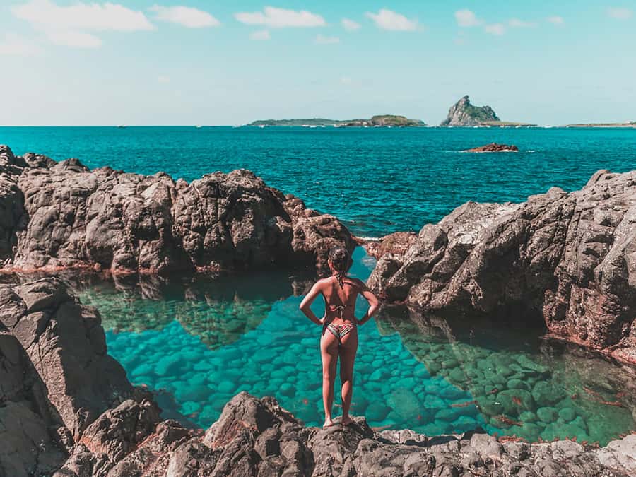 Explore Fernando de Noronha: 7-Hour Ilhatour - Sueste Beach is the place to watch the water