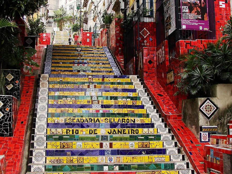 Explore Rio: Christ, Selarón, and more in 5 Hours! - Selarón Steps and the color of Lapa