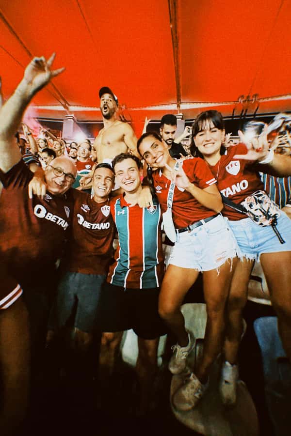 Fluminense Football Match at Maracanã with Local Hosts - Meeting Maria Carolina and Patrick Before the Game