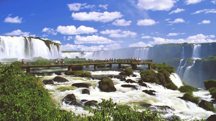 Foz do Iguaçu: Brazilian Side of the Falls - The park information center and the forest road