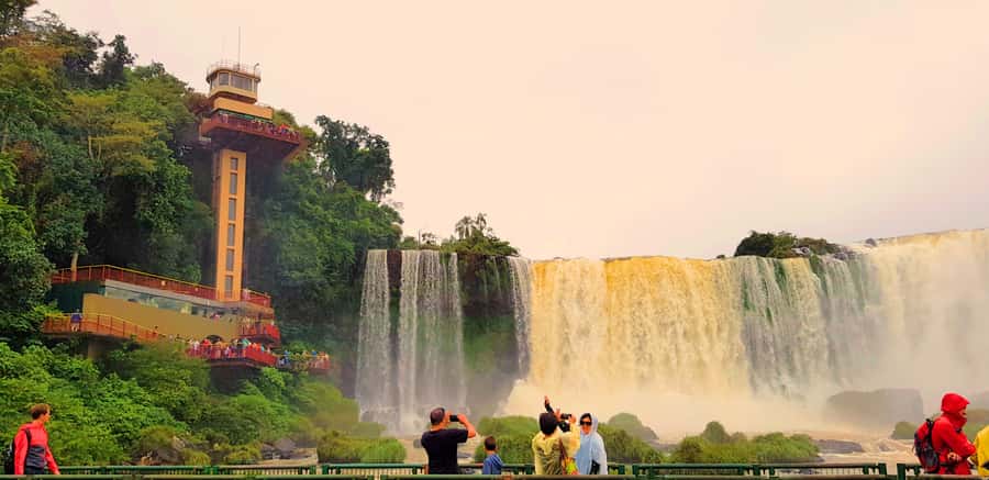 From Foz do Iguaçu: Brazilian Side of the Falls with Ticket - Devil’s Throat from the Brazilian walkway