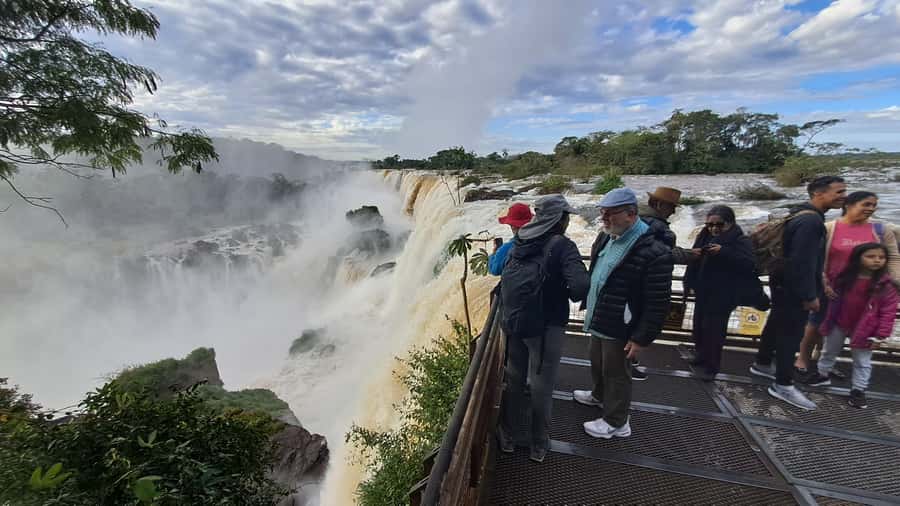 From Foz do Iguaçu: Iguazú Falls Boat Ride Argentina - The Upper Circuit adds the wide views