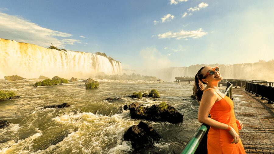 From Foz do Iguaçu: Sunset at the Falls - A welcome drink at Espaço Naipi
