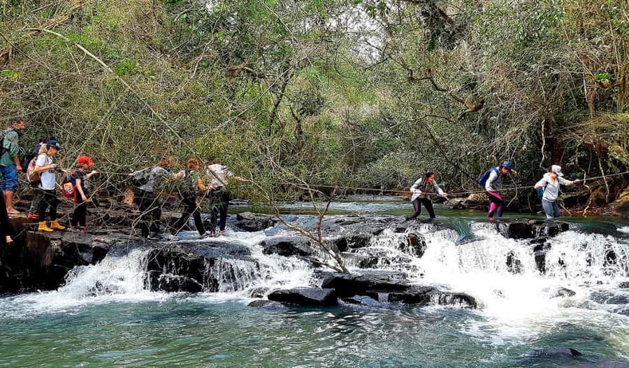 From Puerto Iguazu: Secret Falls Adventure - Starting from Puerto Iguazú and crossing into Brazil