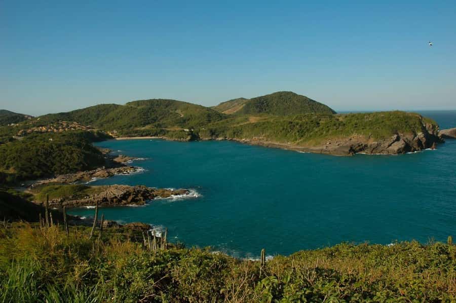 From Rio: Buzios Beaches Day Trip with Boat Ride and Lunch - João Fernandes and Tartaruga from the water