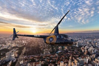 Helicopter Flight over São Paulo City