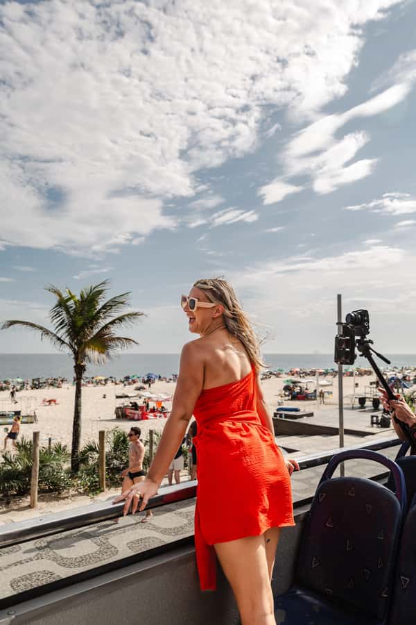 Hop-ON Hop-OFF Sightseeing Bus in Rio de Janeiro - Rio Samba Bus - Flamengo and the open views