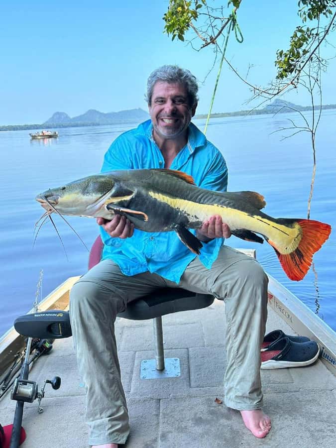 Manaus : A day of fishing on the Rio Negro - Lunch on a floating restaurant