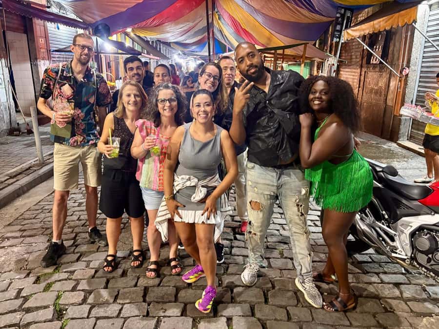 Pedra do Sal: Live Samba Night with Local Guide & Drink - Entering the Little Africa samba gathering