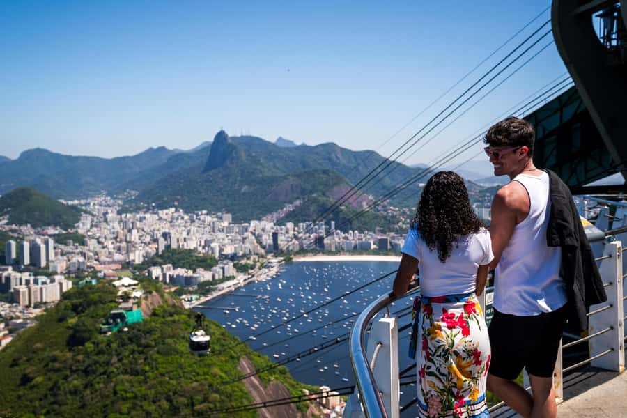 Rio: Christ the Redeemer, Sugarloaf, Selaron & BBQ Lunch - Sugarloaf by cable car