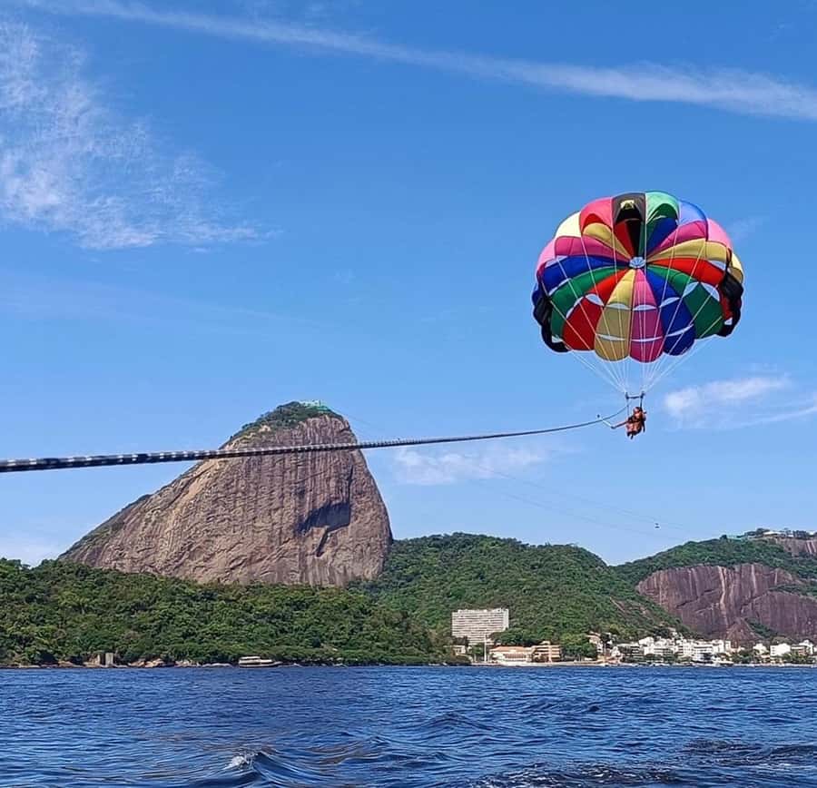 Rio de Janeiro: 2-Hour Boat Trip with Parasailing - What the flight feels like from the sky
