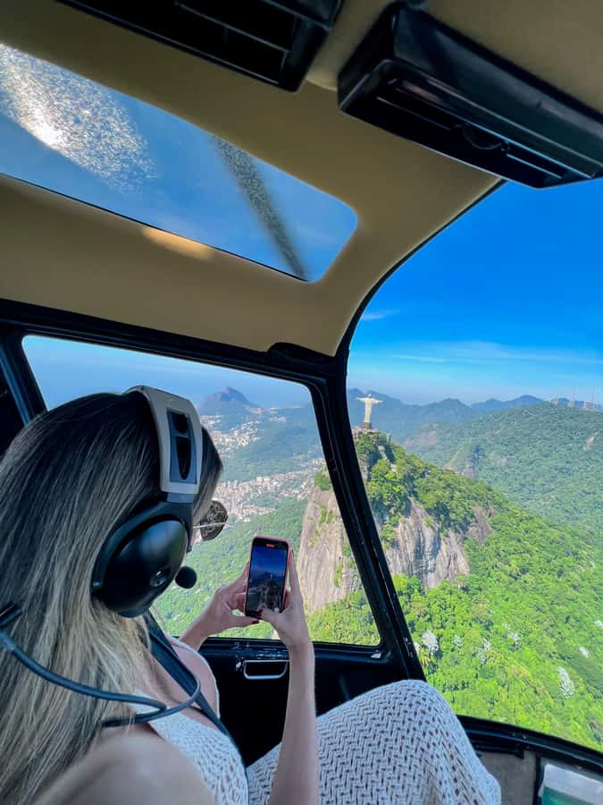 Rio de Janeiro: Helicopter Flight Christ the Redeemer 30 min - From Recreio to the first beaches