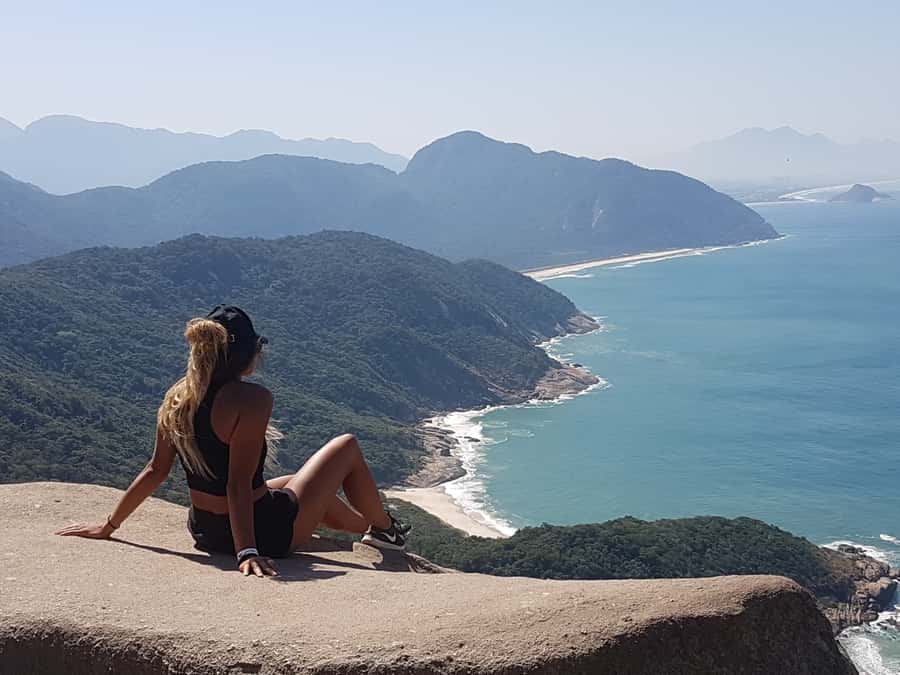Rio de Janeiro: Pedra do Telegrafo Hike & Grumari Beach Tour - Grumari Beach after the climb