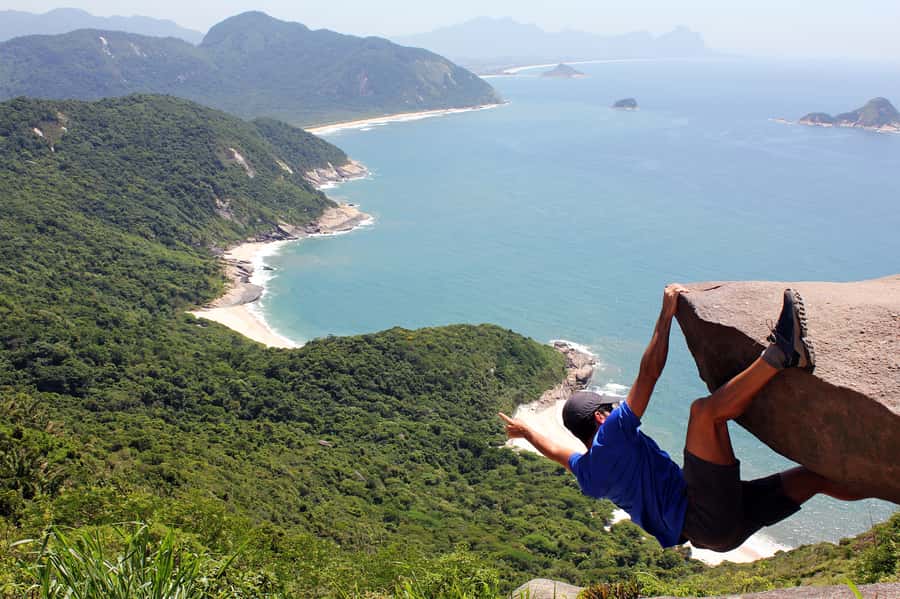 Rio de Janeiro: Pedra do Telegrafo Hike & Grumari Beach Tour - Entering the state park at Barra de Guaratiba