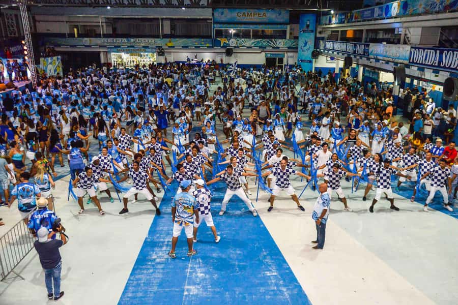 Rio de Janeiro: Samba School Rehearsal Viewing With Transfer - Entering a samba school headquarters