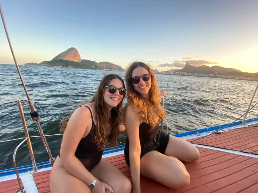 Rio de Janeiro: Sunset Sailboat Tour with Open Bar - The swimming stop and the changing afternoon light