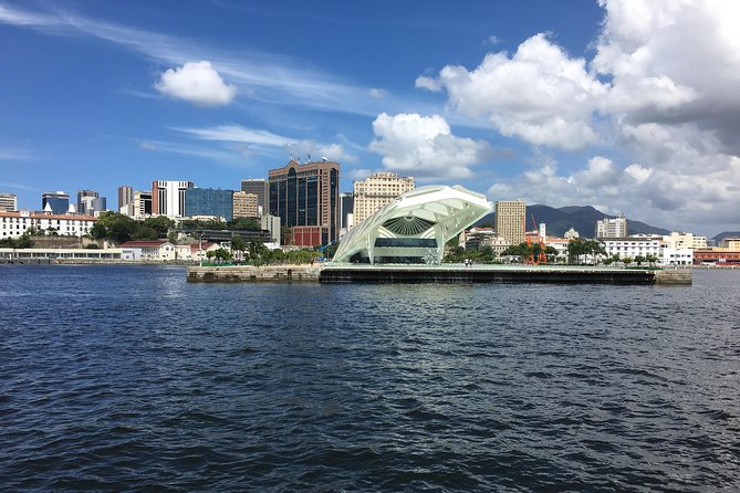 Rio From the Sea: Guanabara Bay Cruise with Optional Barbecue Lunch - Modern waterfront sights and the Rio-Niterói Bridge