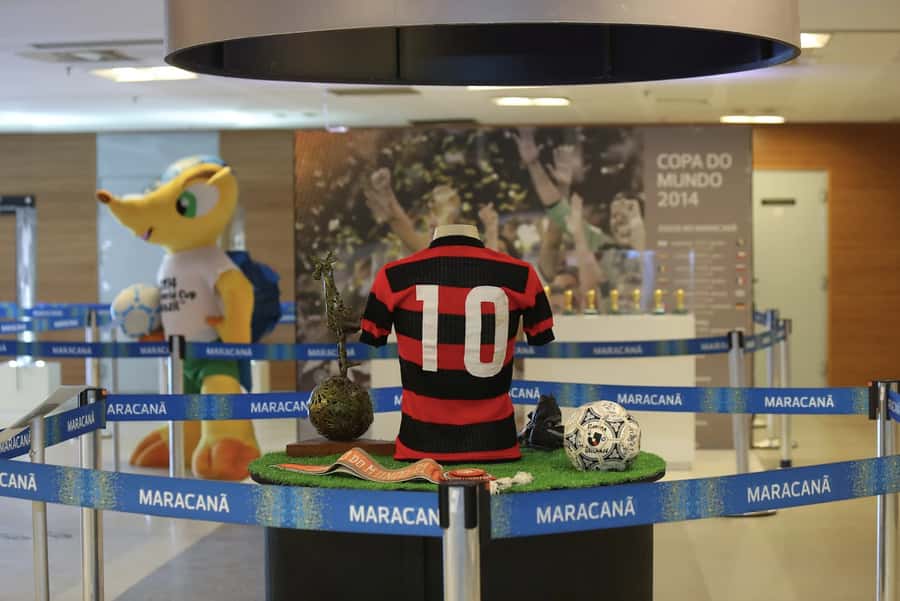 Rio: Maracanã Stadium Official Entrance Ticket - Pitchside, dugout, and seating areas
