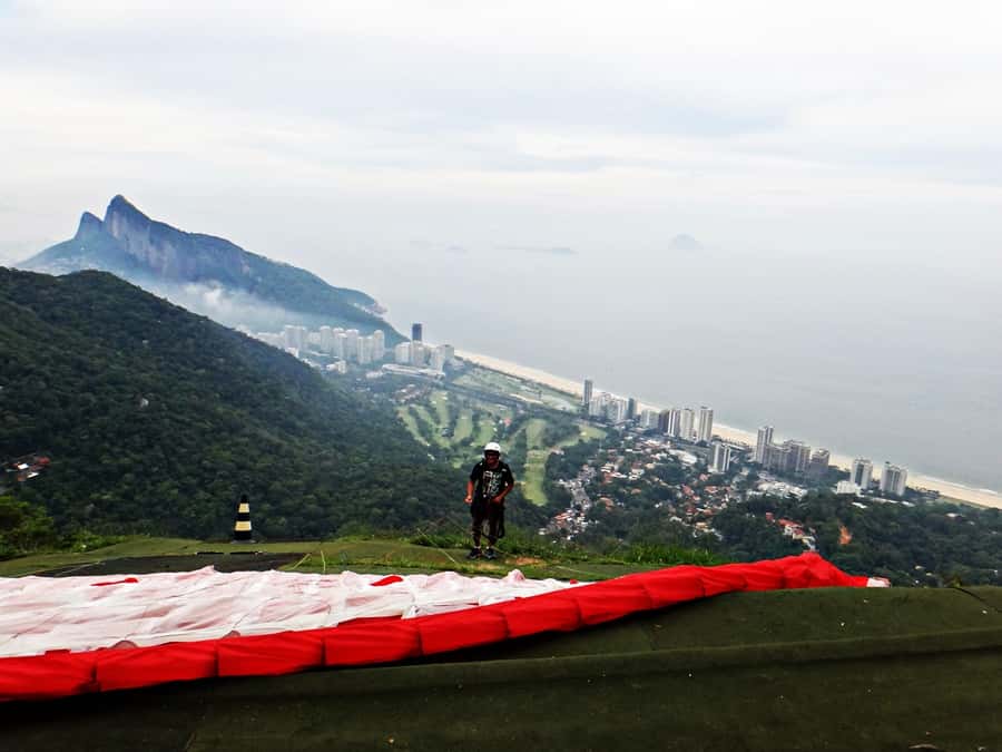 Rio: Pedra Bonita 4-Hour Hike with Free Flight Ramp Visit - São Conrado beach and the landing area