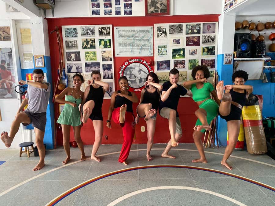 Salvador: Capoeira Class at Mestre Bimba's 1st Ever School. - The cultural lesson behind the movements