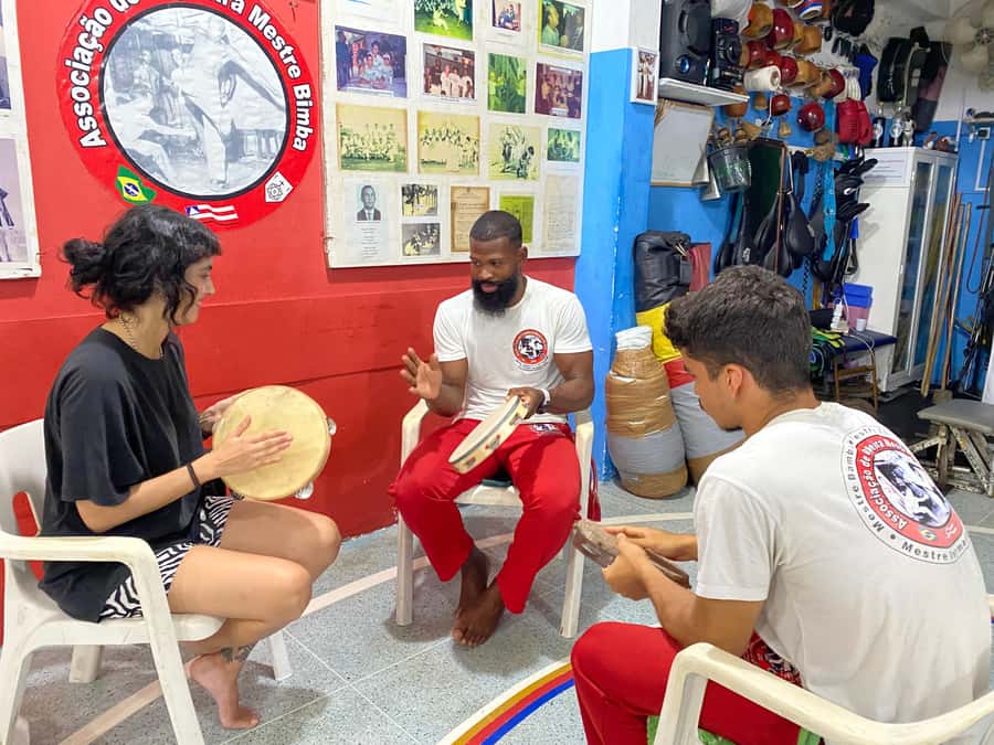 Salvador: Traditional Drumming and Percussion Workshop - How the location fits a Pelourinho day