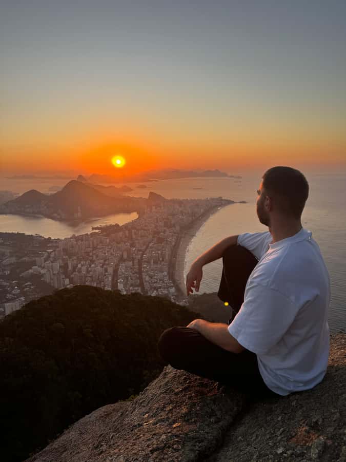 Sunrise at Morro Dois Irmãos + Vidigal Favela Experience - The sunrise view from Morro Dois Irmãos