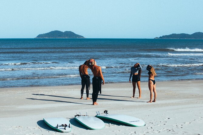 Surf Lesson with Qualified Instructor in Florianópolis - From wetsuit handout to beach briefing