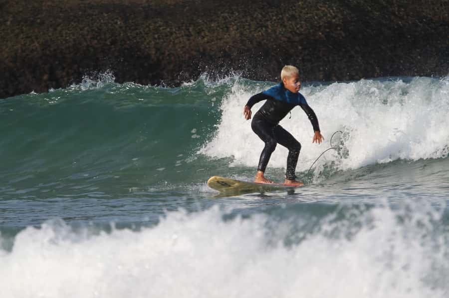 Surf lessons: in Arpoador in Ipanema. - The Arpoador setting and sunset appeal