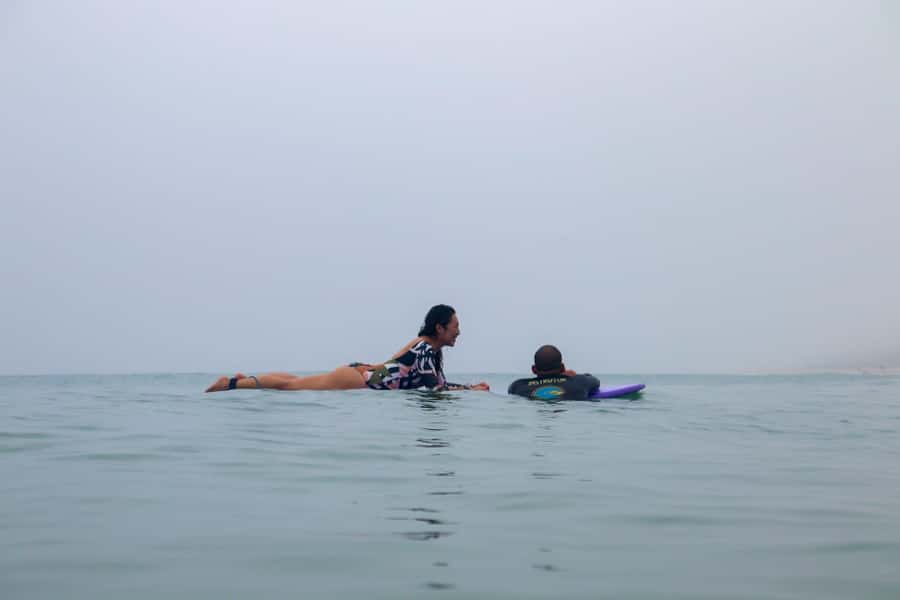 Surf lessons: in Arpoador in Ipanema. - From sand practice to the first waves