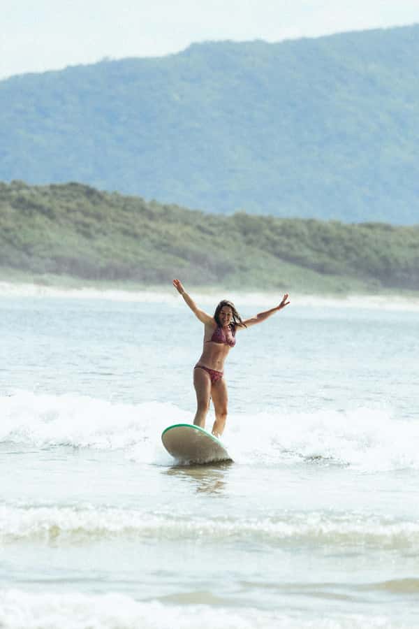 Surfing Lesson with Sea Wolf - Learning to surf beside Barra da Lagoa